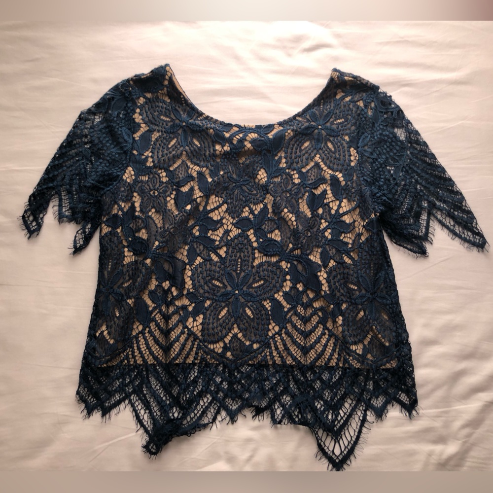 Floral Mesh shirt with lining